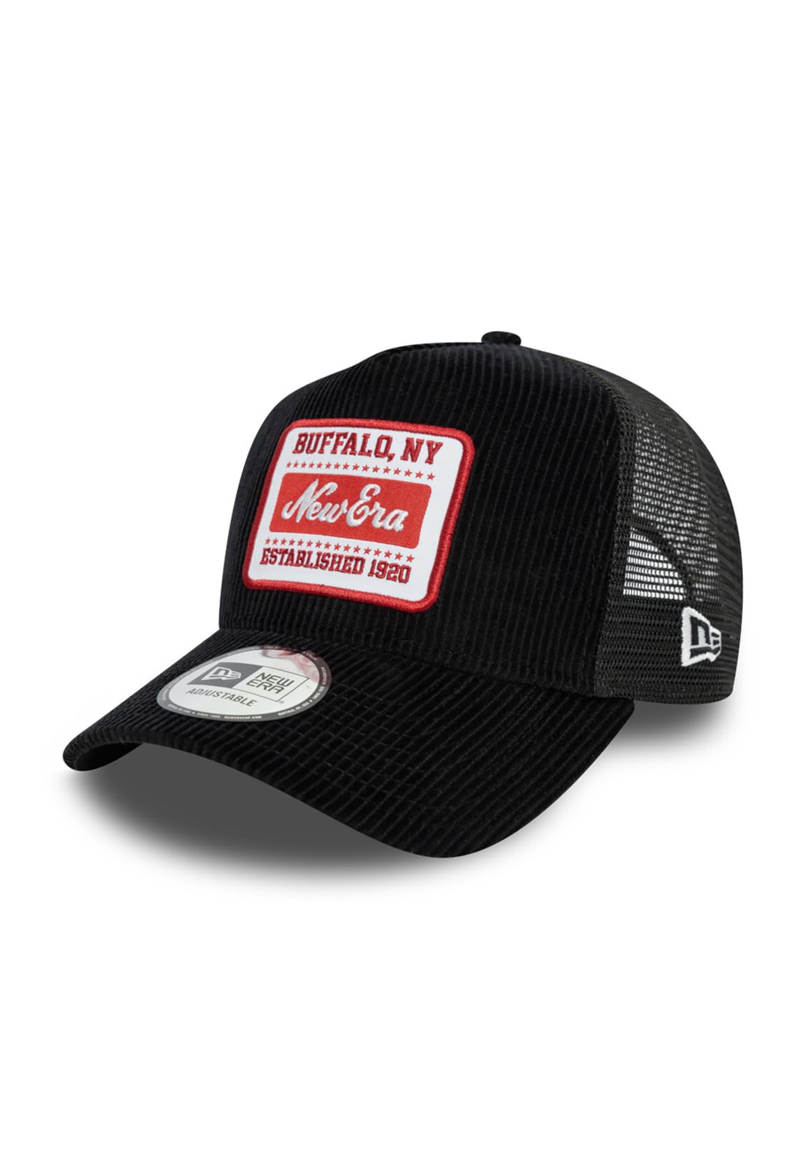 New Era Unisex Black Adult's Patch Cord Branded Baseball Cap Hat