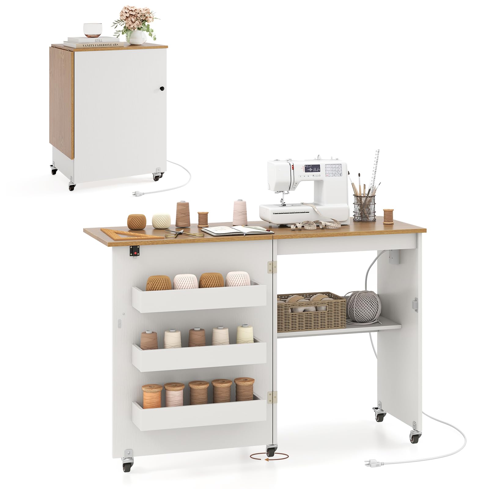 COSTWAY Sewing Machine Table | Mubboo