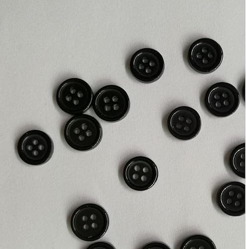 Miniatura 3 de 100 botones redondos de resina simples y pequeños botones de costura para álbumes de recortes decorativos, accesorios de ropa, 4 agujeros de 0.394in