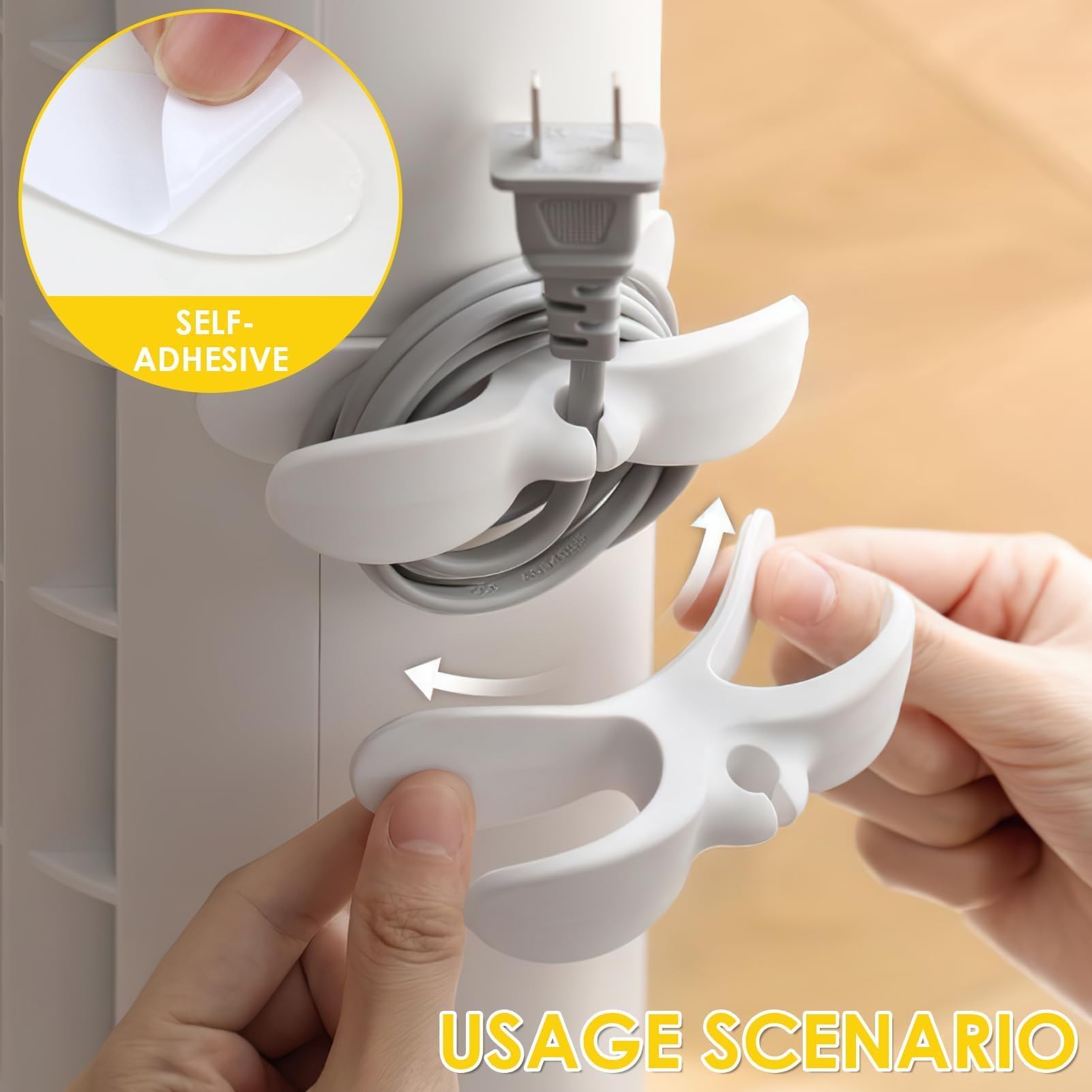 Organizer Per Cavi Elettrodomestici 9 Pezzi - 3 Colori, Adesivi, Per Tenere Ordine In Cucina - Foto 9