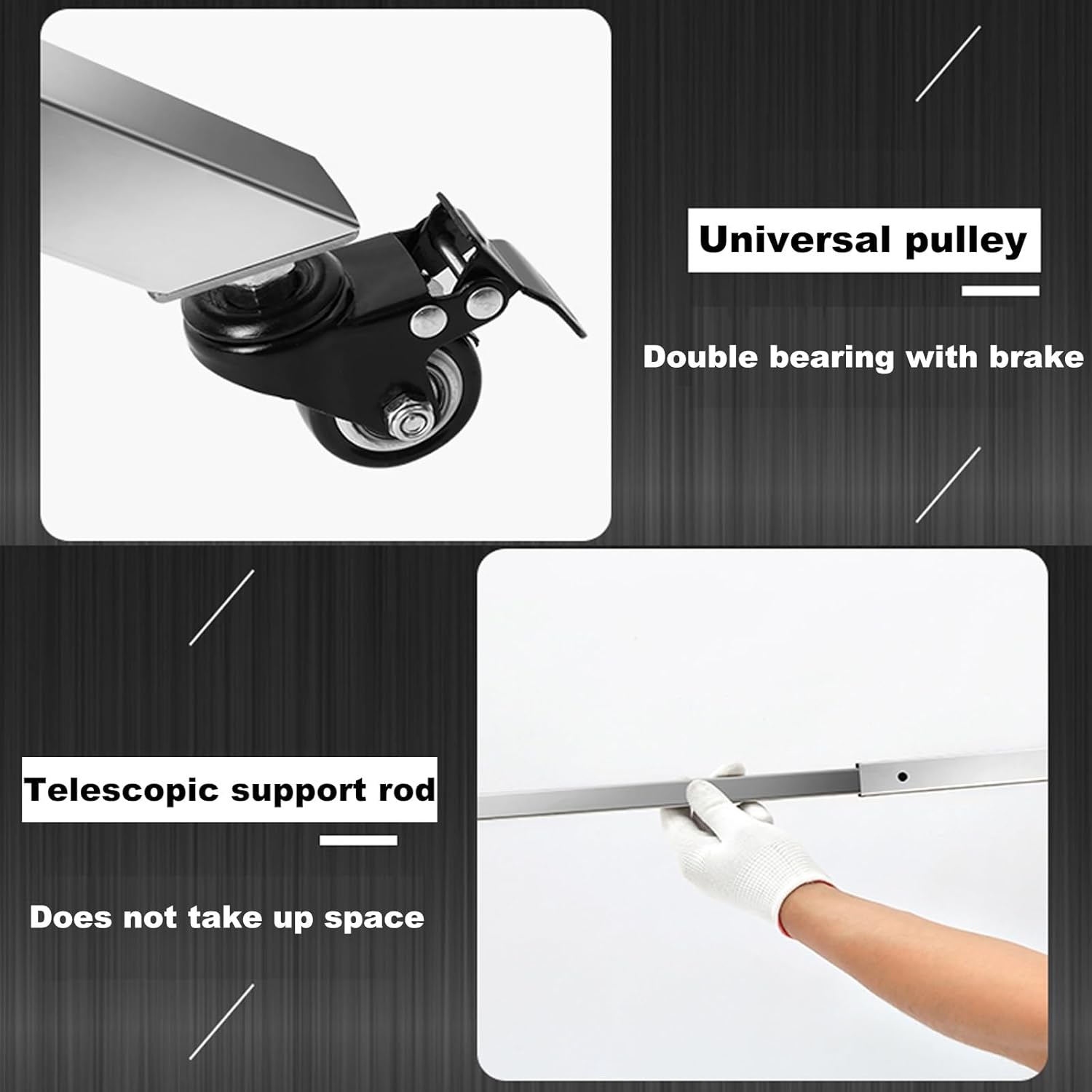 Sheetrock Lift Drywall Lift, Adjustable Telescopic Arm with Lockable Casters High 3.4M/3.7M/4.3M Drywall Jack Easy to Move Made of Galvanized Steel Pipe Stable and Durable(3.4M)