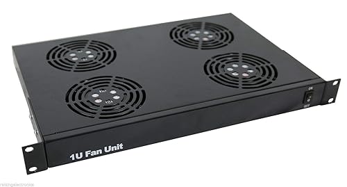 Miniatura 5 de RAISING ELECTRONICS Unidad de ventilador de montaje en rack 1U con 4 ventiladores para rack de datos de red Sever