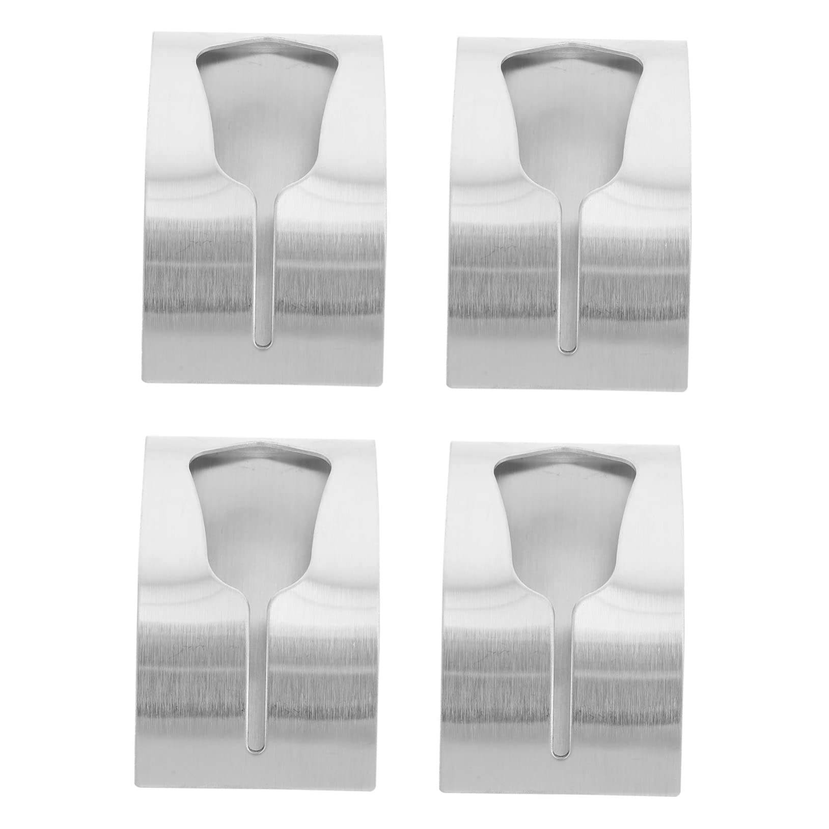 4 Porte-Serviettes Muraux en Acier Inoxydable Auto-Adhésifs Noir pour Bain