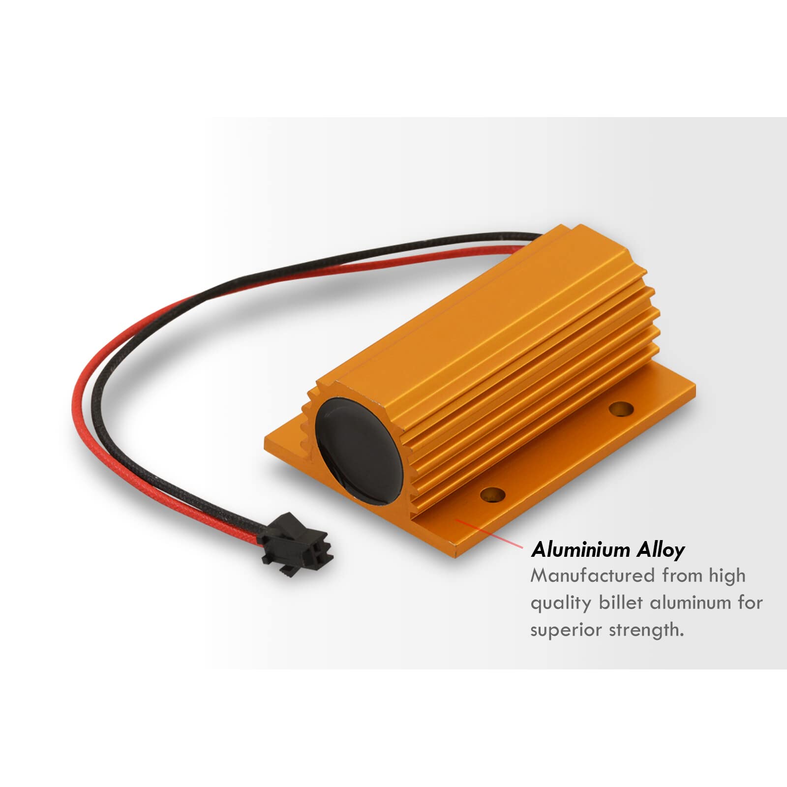 AJP Distributors (SINGLE) 80W 6ohm Hyper Flashing Turn Signal Blinking Flickering Cancel Bulb Error Code Load Resistor Decoder Fix Compatible/Replacement For AJP Distributors LED Tail Lights Lamp Only