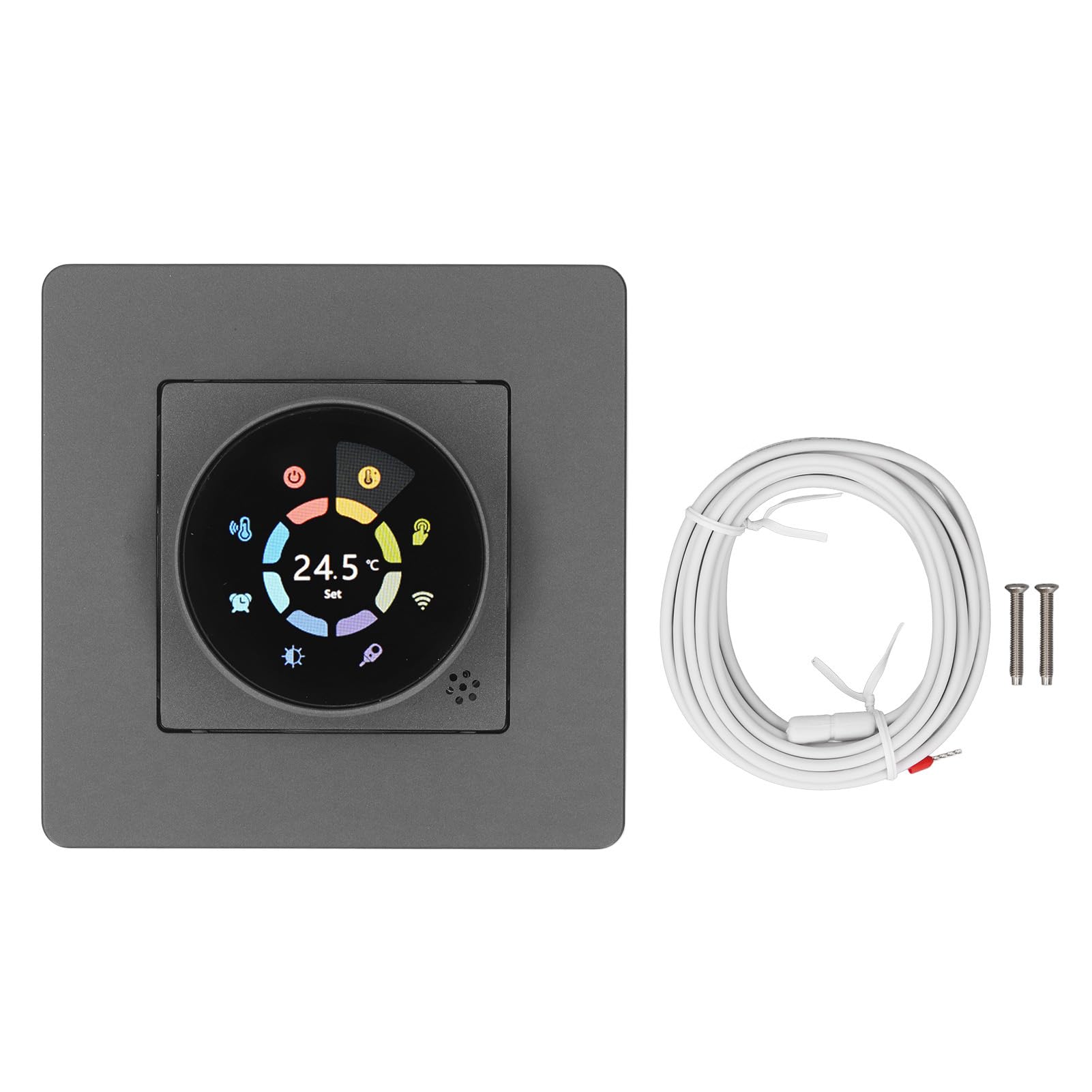 EMUKOEP Control de Calefacción de Retroiluminación Ajustable con Interruptor de Termostato Inteligente Versátil para Hoteles y Oficinas