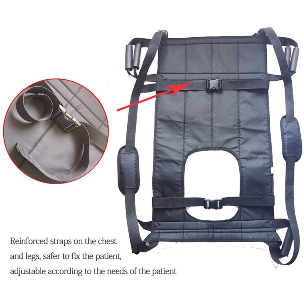 Cinturón de transferencia con arnés para elevación de pacientes - Cinturón de seguridad para transporte en silla de ruedas Cinturón de arnés impermeable para uso en el baño Tabla de transferencia