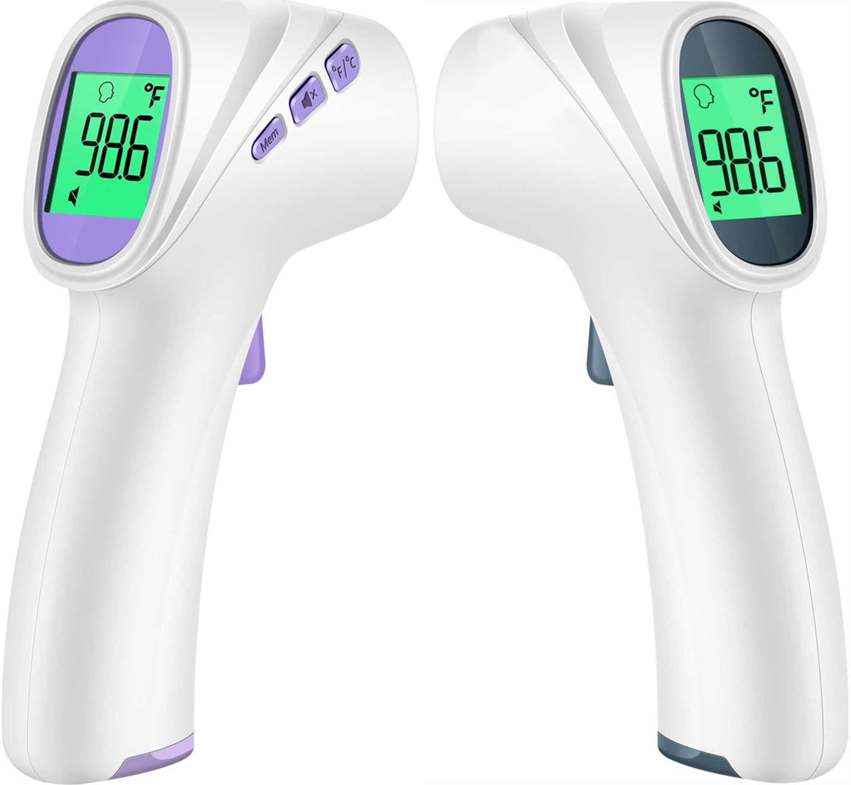 Forehead Thermometer for Adults and Kids - 2000 Purple & Gray