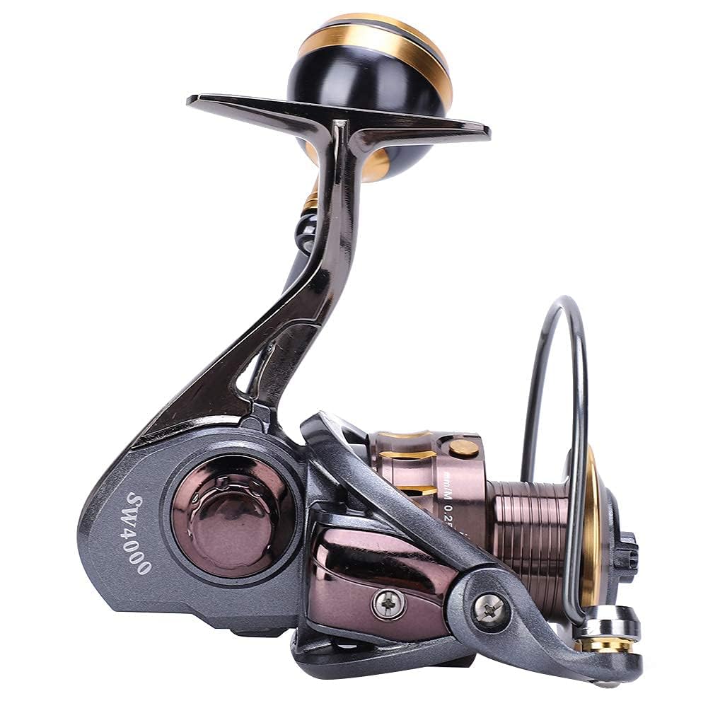 Moulinets Spinning en Eau salée Pêche en mer ReelEasy Casting Long Shot Full Metal Surf Moulinet de pêche Portant: 4 1BB Heavy Duty Moulinet de pêche à la traîne en mer
