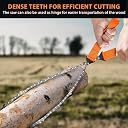 Riyanshi enterprise Pocket Chainsaw with Paracord Handle - Folding Chain Hand Saw, Fast Wood & Tree Cutting Emergency Outdoor Survival Gear Best for Camping, Hunting, Hiking, Cutting Wood Tree gallery image