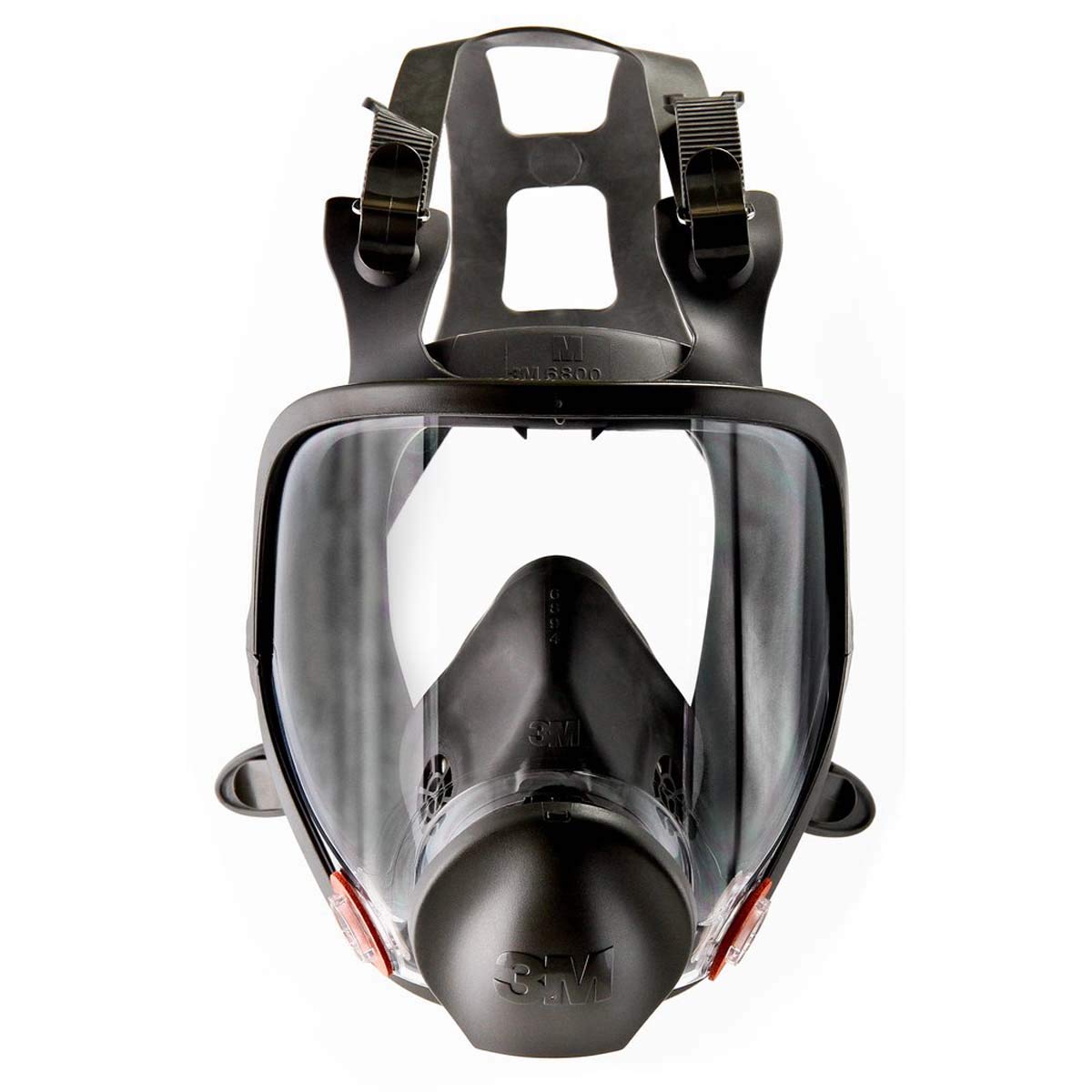 3M Full Facepiece Reusable Respirator 6700 NIOSH Large Lens ANSI High Impace Eye Protection Silicone Face Seal Four-Point Harness Comfortable Fit Painting Dust Chemicals Small Pack of 4 product thumbnail 2