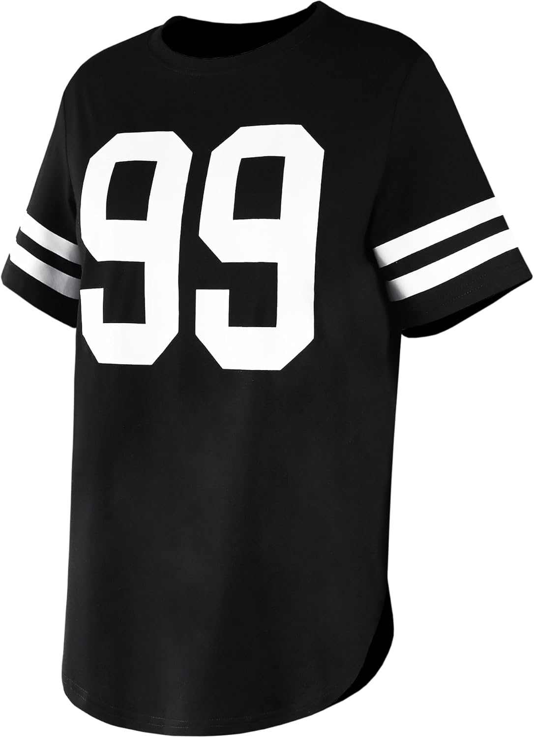 LovelyWholesale Women Oversized Graphic Tees Side Slit Cruver Hem Short Sleeve T Shirts - Image 4