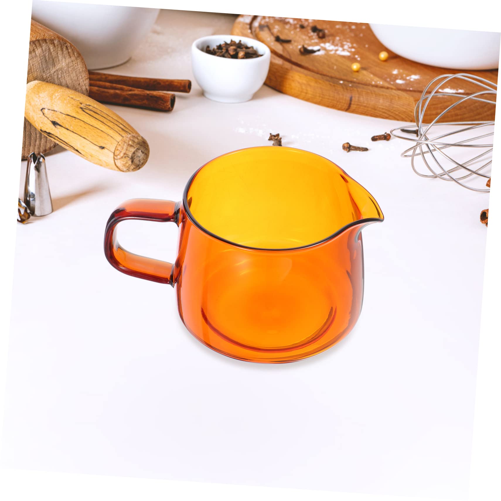 COLLBATH 2 Pcs Coffee Kettle Pot Glass Kettle Multi-functional for Tea Milk Heat-resistant Kitchen Supply