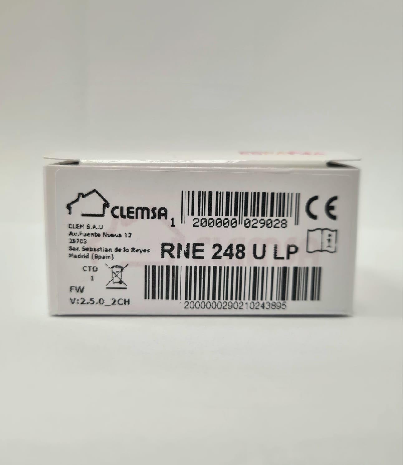 Kit Receptor Universal Puerta Garaje Clemsa RNE248U Mutancode con 2 mandos Alta Seguridad Clemsa Mutancode