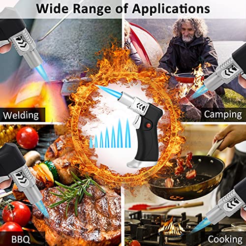 CORKAS Küchenbrenner Flambierbrenner, Vatertagsgeschenk, Tragbare Einstellbar Bunsenbrenner, Nachfüllbar Butan… – Bild 8
