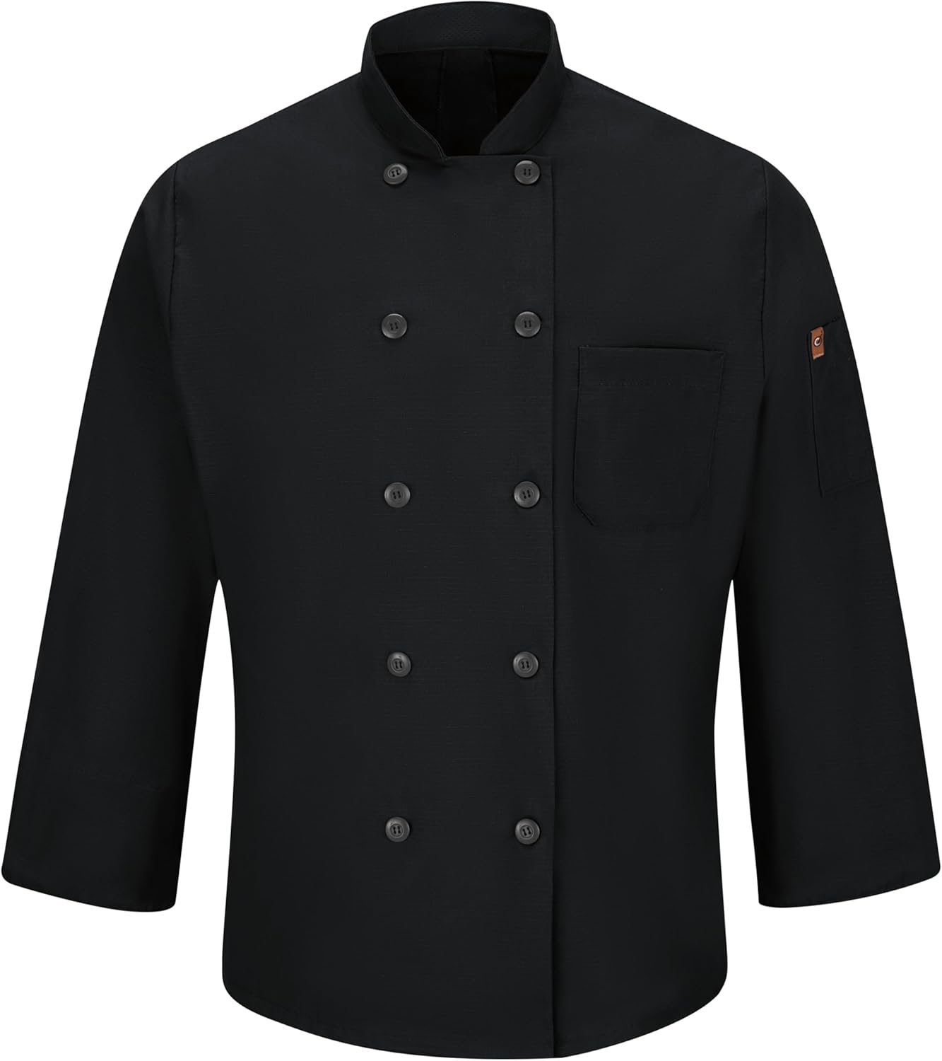 Red Kap Men's Long Sleeve Ten Button Chef Coat with Mimix and Oilblok - Image 4
