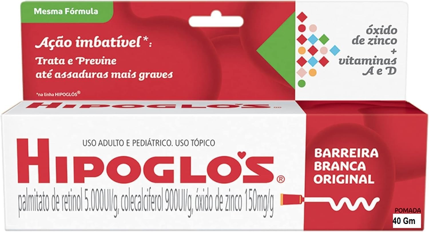 Hipoglos 40g Baby Diaper Rash Cream and Dry Skin Protectant By Brex America