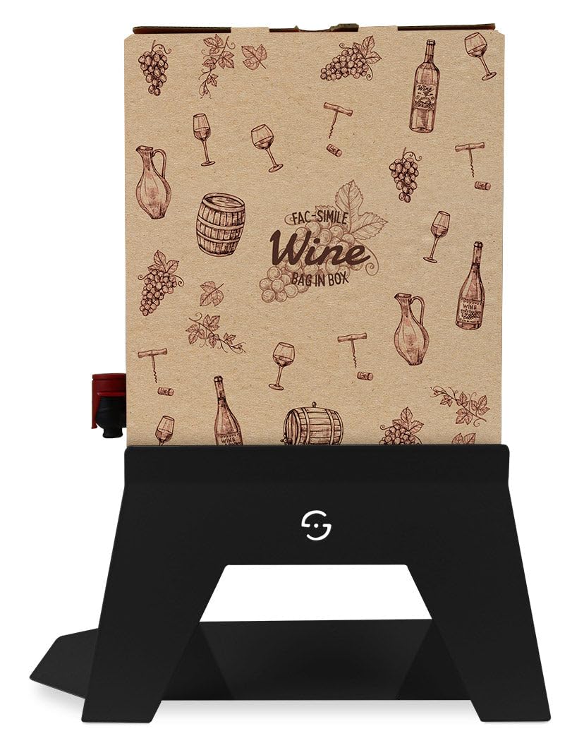Porta Bag in Box per Vino,Olio Varie Misure e Colori (Nero)