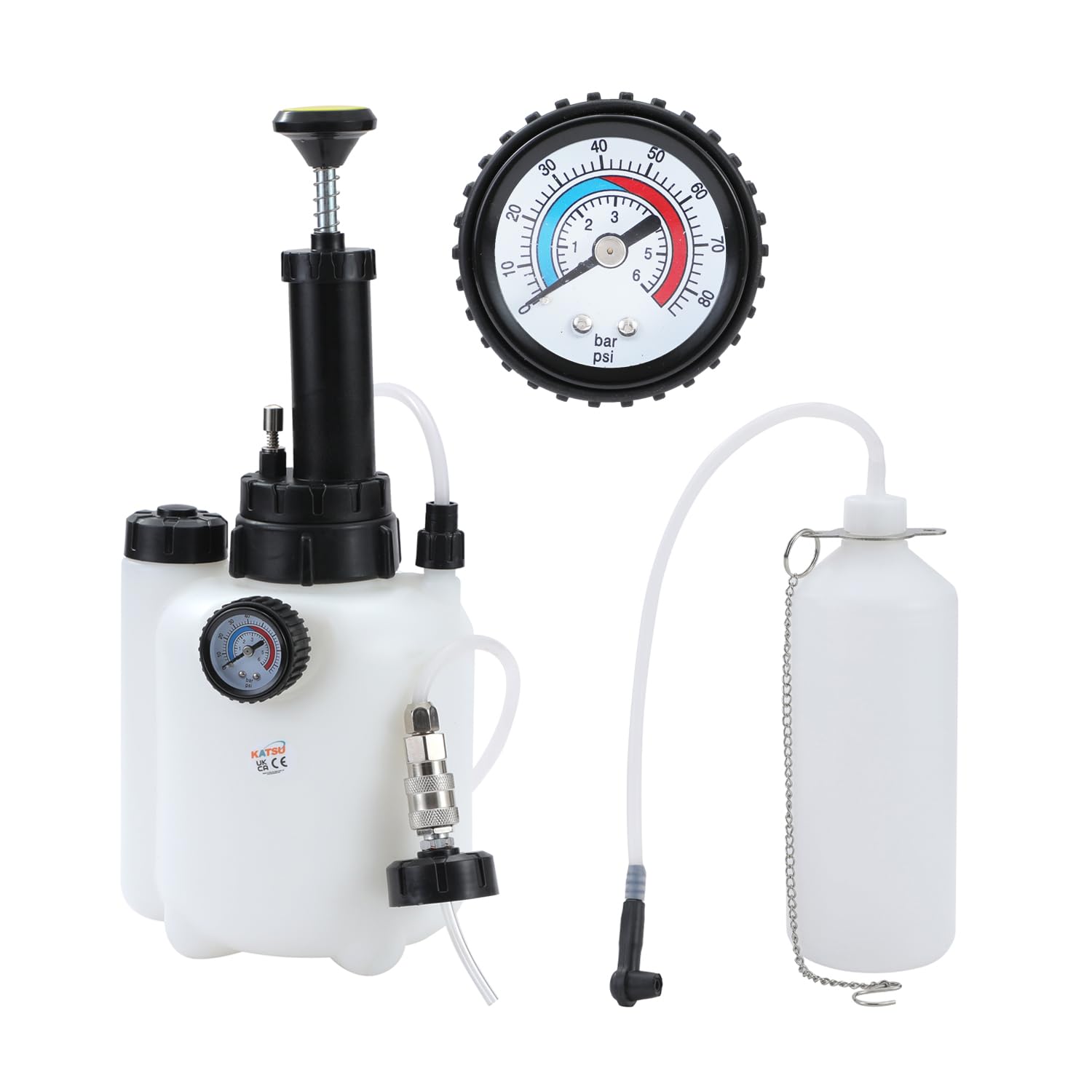 KATSU Spurgo Freni da 3L Kit di Spurgo per Liquido del Freno, Compatibile con Veicoli Europei e Sistemi ABS 450829