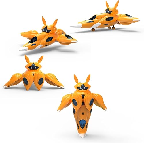 Miniatura 2 de Alien Turn into Robot - Juguetes para niños, figuras de guerrero de transformación de naves espaciales de 10 pulgadas, juguetes transformables,