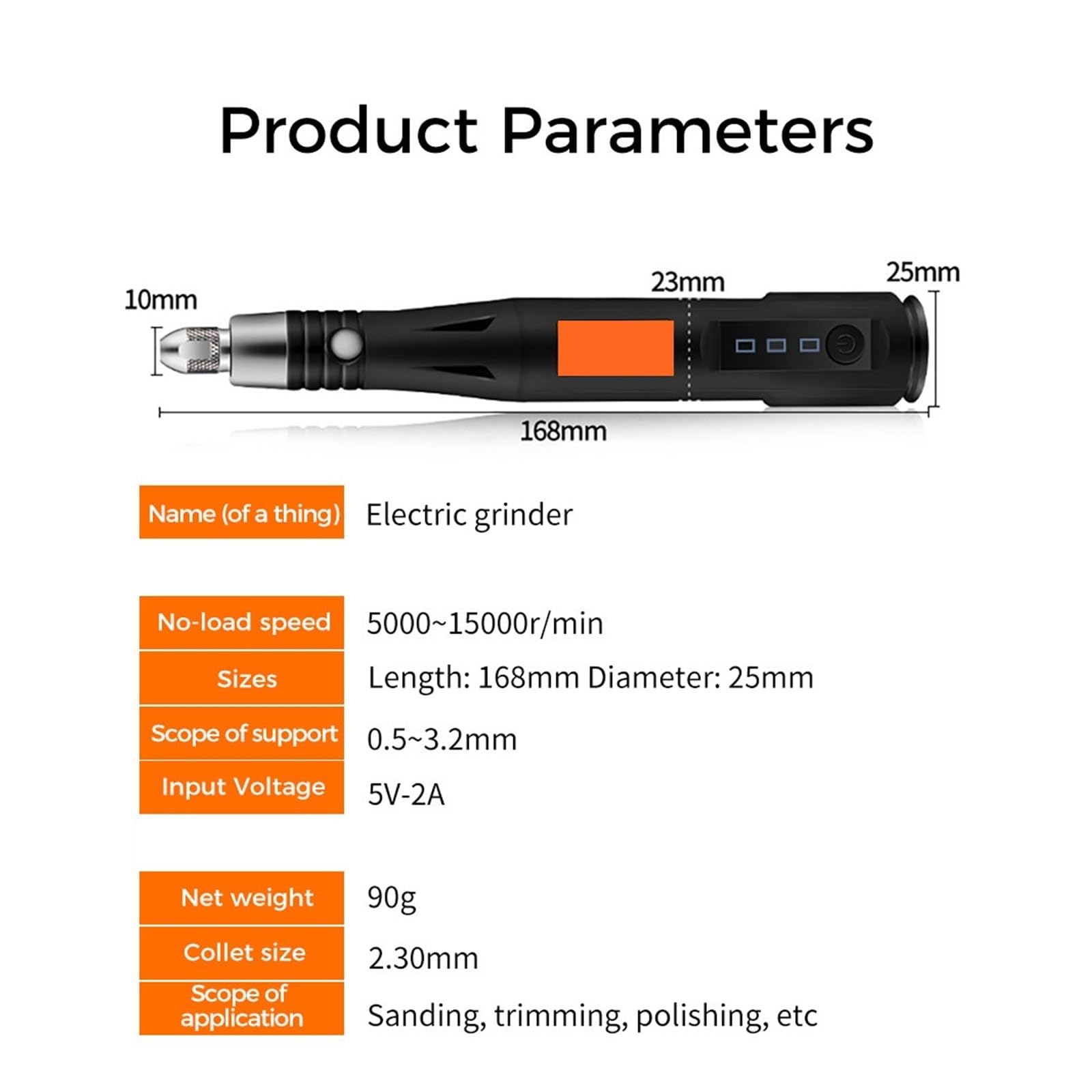 Zestaw NarzęDzi Do Grawerowania 15000 obr./min ręczny USB Mini szlifierka elektryczna wiertarka pióro grawerskie szlifierka z obrotowymi akcesoriami narzędziowymi zestaw do samodzielnego montażu(Type