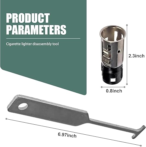 Miniatura 2 de Paquete de 2 enchufes para encendedor de cigarrillos de automóvil, divisor de encendedor de cigarrillos, repuesto 25776667 J42059 25774623,