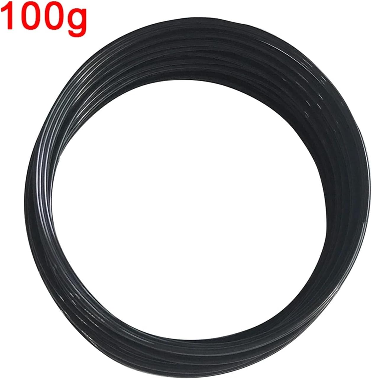 1.75mm Filament 3D Printing Material 3D Printer Black Color Refills Modeling Stereoscopic No Pollution(PLA Black- 100g)