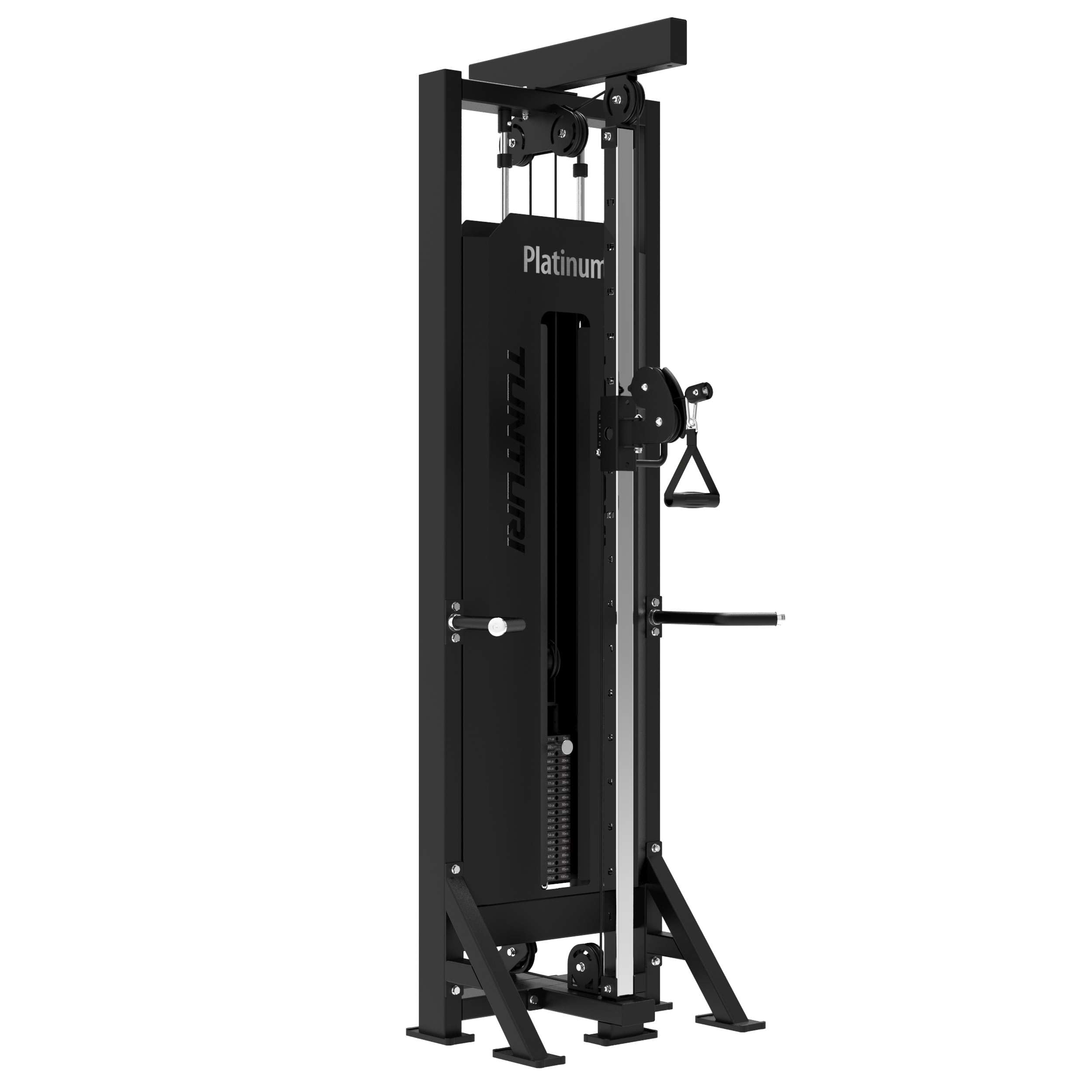 Tunturi Platinum Multi-/Single-Station Kraftstation – Fitnessgerät – Pin Loaded Heimtrainer – Mit Steckgewichten – V-Serie