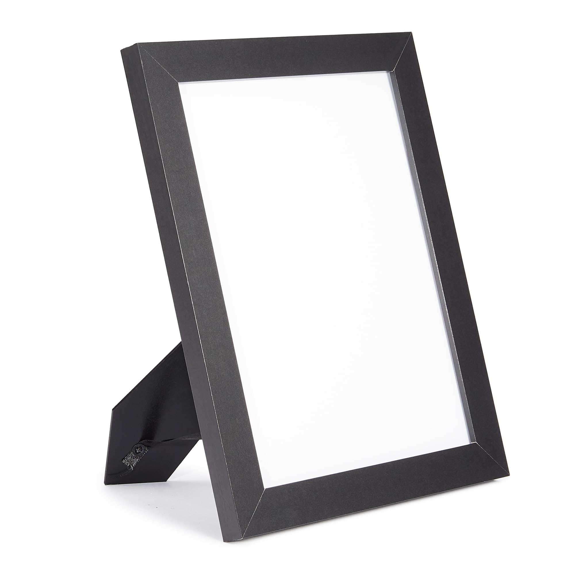 Amazon Basics Rectangular Wooden Document/Picture Frame, 28 cm x 21.6 cm, Black
