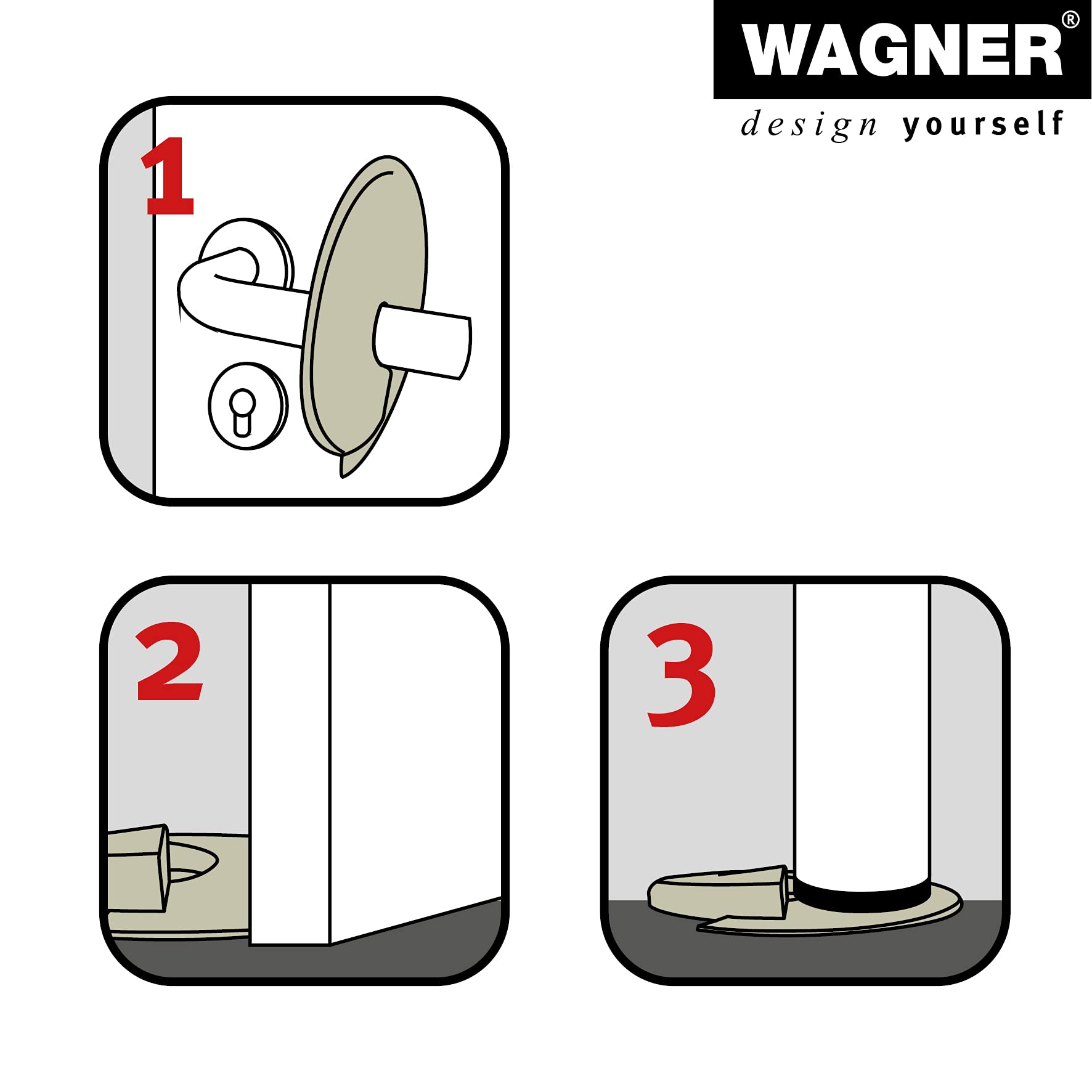 Wagner Door Wedge/Doorstop, diameter 110 x 13 mm, Black Design Wedge Made of an Innovative elastomer - Image 4