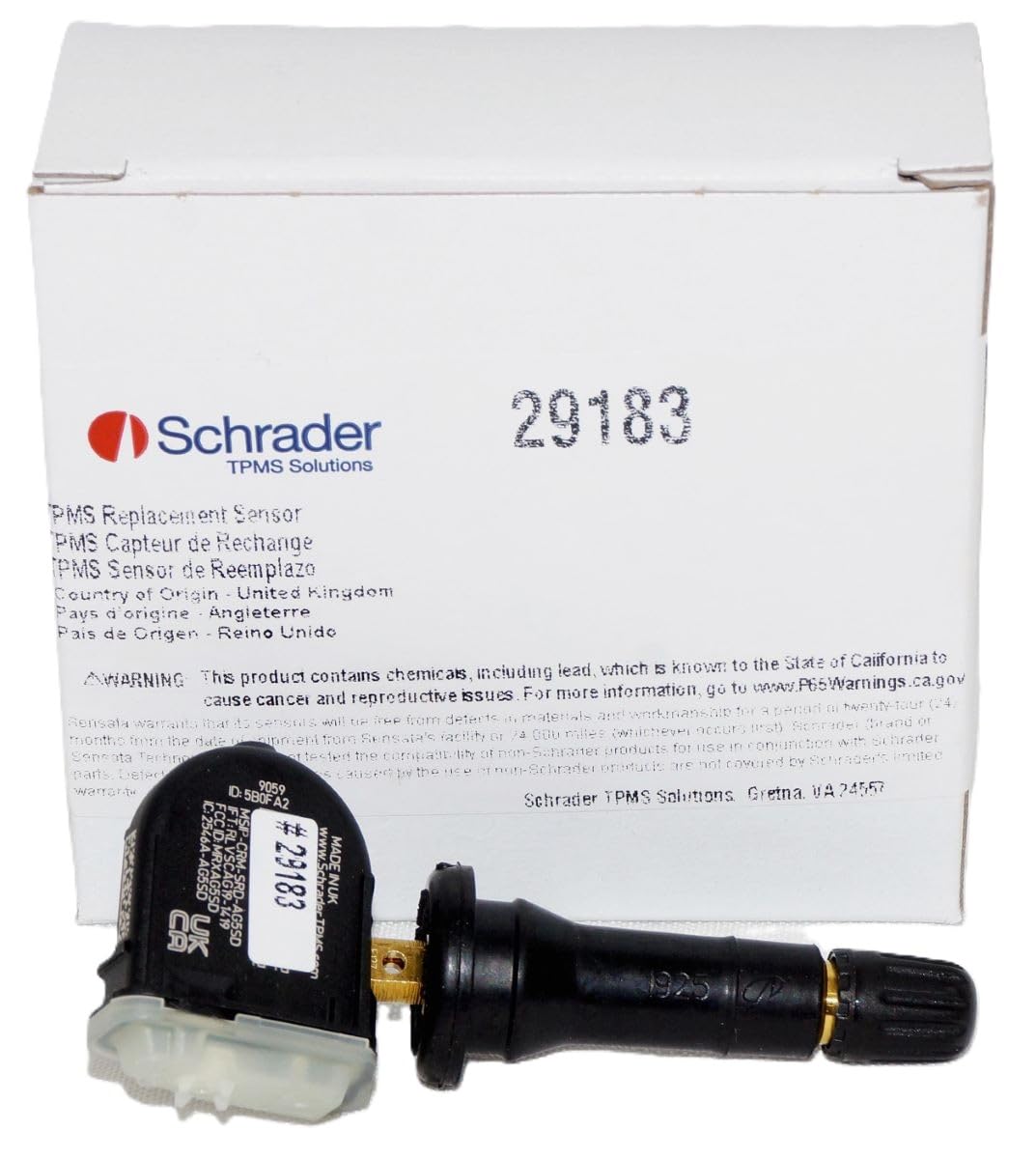 Amazon.com: Schrader 29183 Rubber Snap-in Fixed Angle 433 MHz