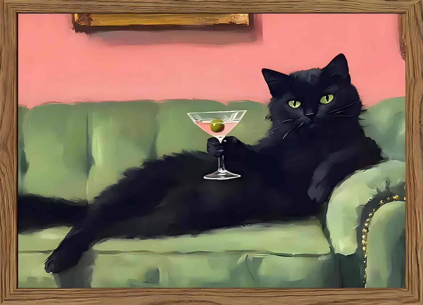 Black Cat Martini Wall Art Review: Eclectic Home Decor