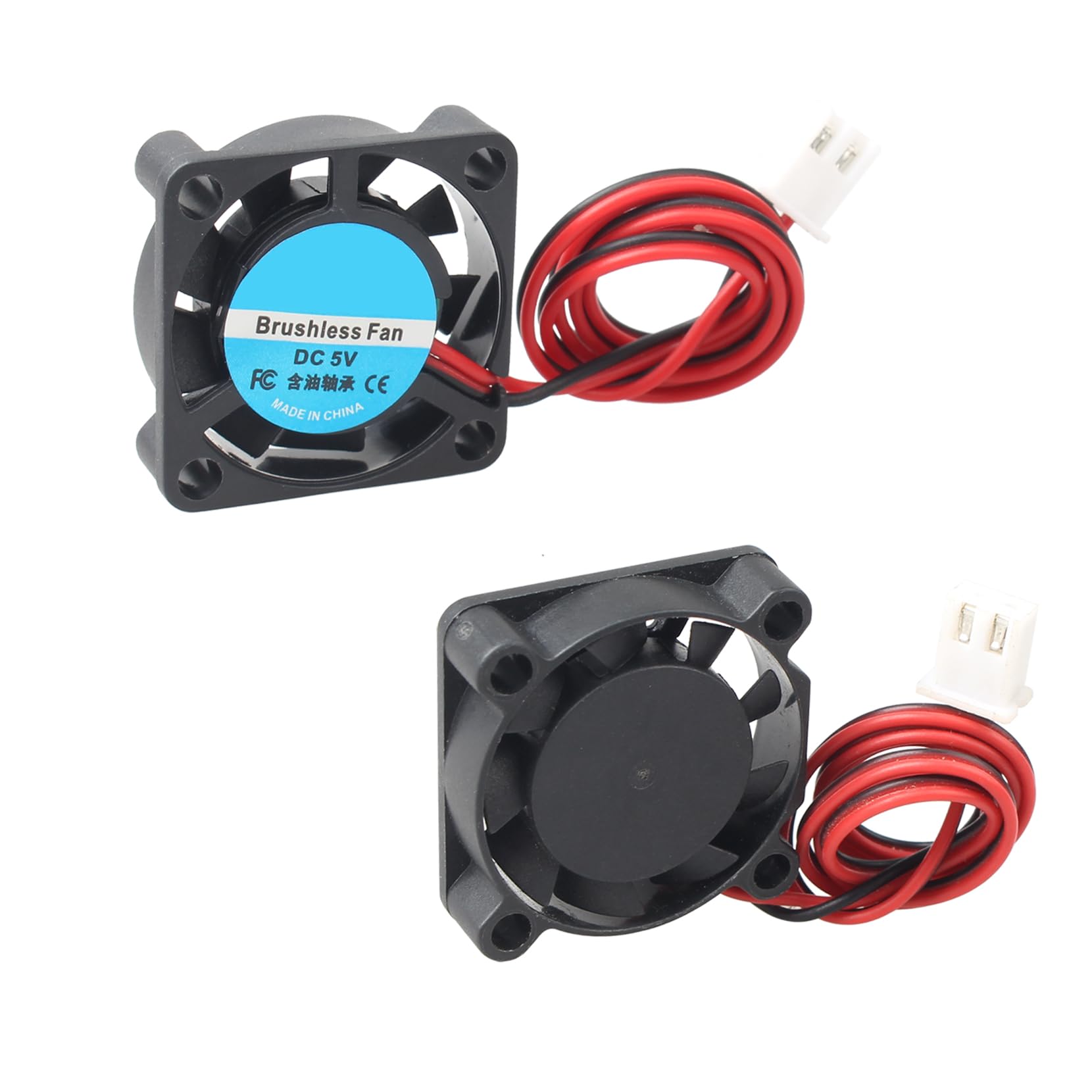 4 mini ventole di raffreddamento senza spazzole silenziose fai da te 25 x 25 x 7mm 2507 DC 5 V compatibile con computer portatile notebook scheda grafica 3D stampante PC CPU radiatore PCB