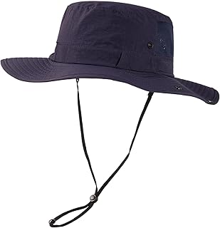 L/XL/XXL UV50+ - Sombrero de sol impermeable de ala ancha para pesca de verano, senderismo, con correa desmontable y malla ventilada
