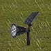 Solar Spot Lights Outdoor, 7 LED Color Changing Solar Spotlights Decor Waterproof 2-in-1 Landscape Security Lighting for Garden, Patio, Yard, Tree Decoration (2-Pack)
