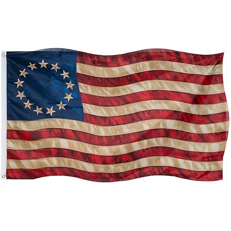 3x5 Premium BETSY ROSS FLAG 4x6 | 3D Printed Star Signer Bradford Freedom