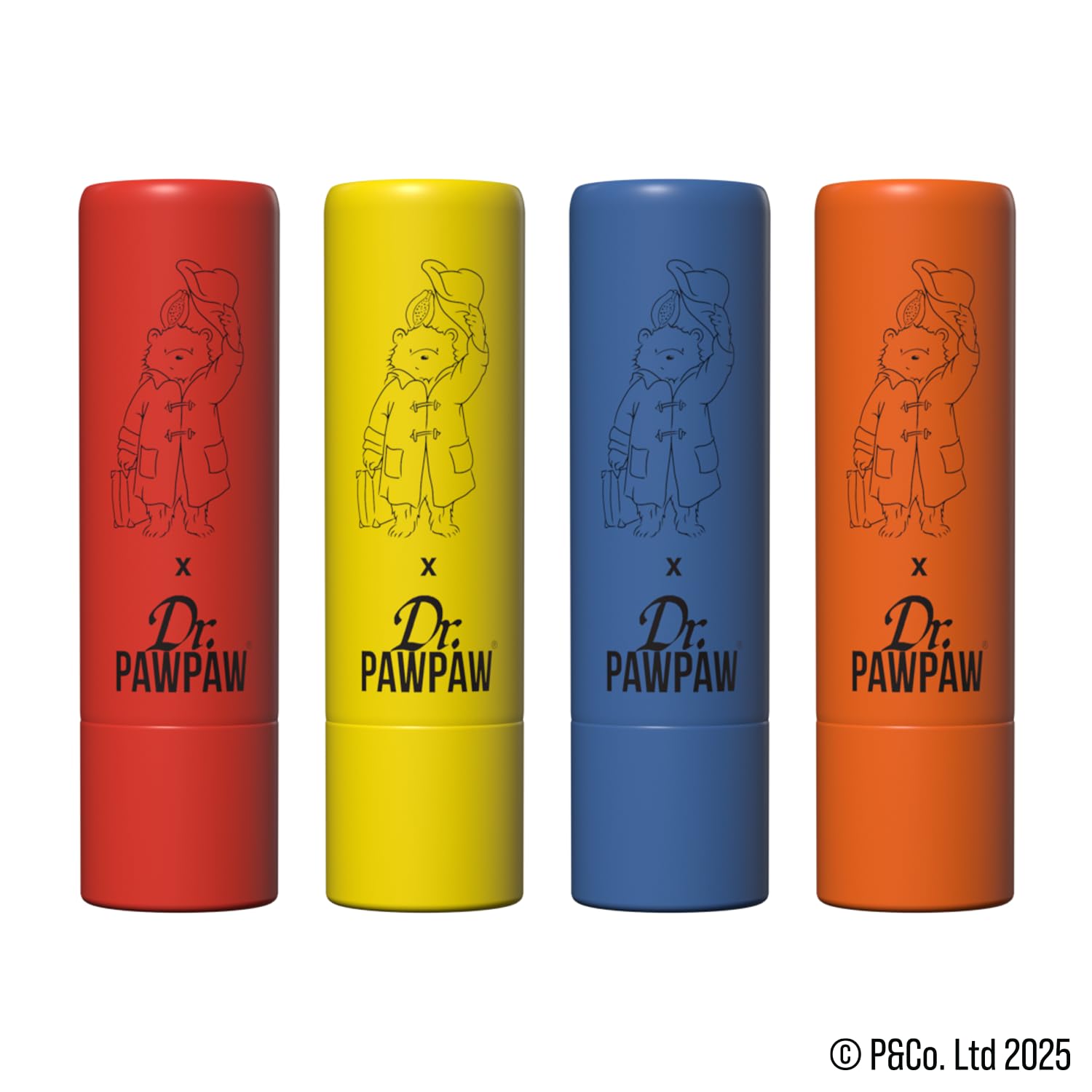 Dr.PAWPAW x Paddington Travel Lip Balm Set 4 x 4g, Original Orange Marmalade Strawberry Jam and Hot Chocolate - Image 3