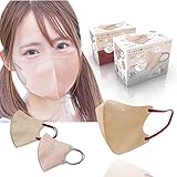 最安！[ヒロコーポレーション] 3Dバイカラーマスク30P 3個セット (ヘーゼルナッツ)