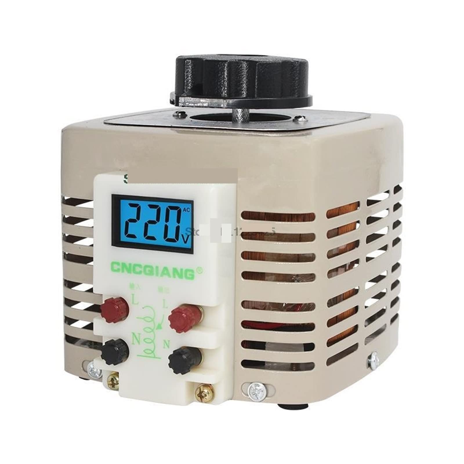 TDGC2-0.5KVA AC Variable Digital Voltage Adjustable Regulator Transformer 2A 500w Single-Phase 0-250V Power Supplies,High Stability(Digital Display)