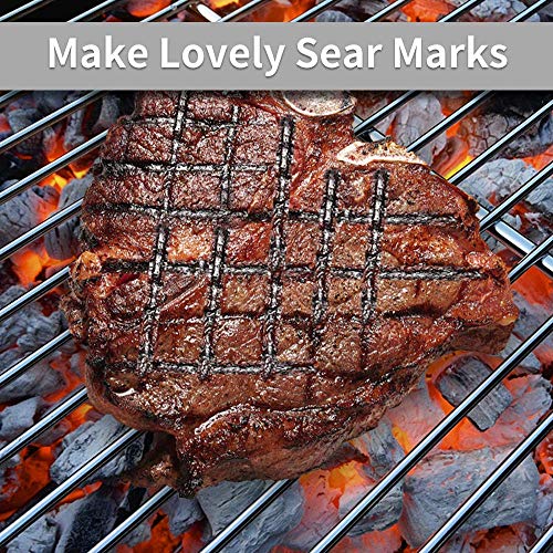 Shinestar 7521 Grill Grates For Weber Spirit 200 Series And Genesis Silver A, Spirit E210, Spirit 500 (Side-Mounted Control), 15 X 11.3 Inch, 2-Pack #TOP5