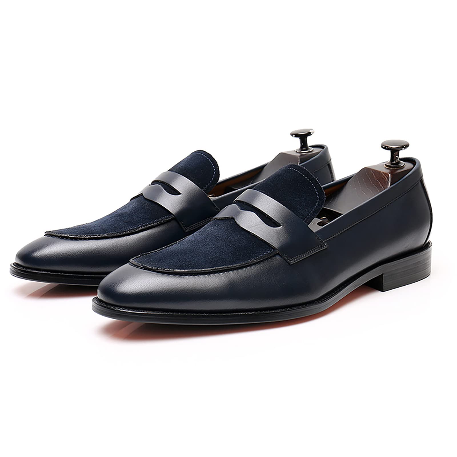 Zapatos sin cordones hombre para negocios y traje formal de boda 8
