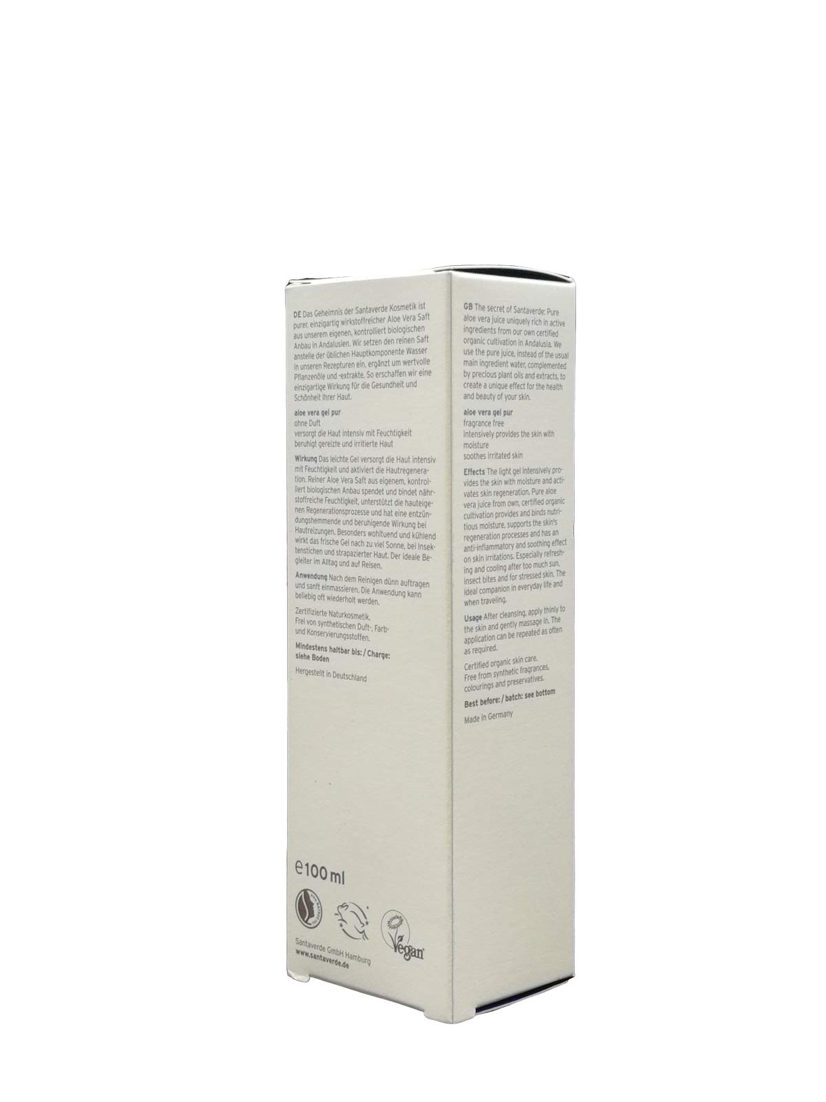 Santaverde - Gel pur Aloé Véra sans parfum Bio - Santaverde