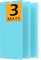 Vista 11 de Alfombrillas de corte para Cricut Maker 3, Explore 3, Maker, Air 2, de 12x12 pulgadas Estándar+Ligero+Agarre Fuerte, 3 alfombrillas XINART de 12x12