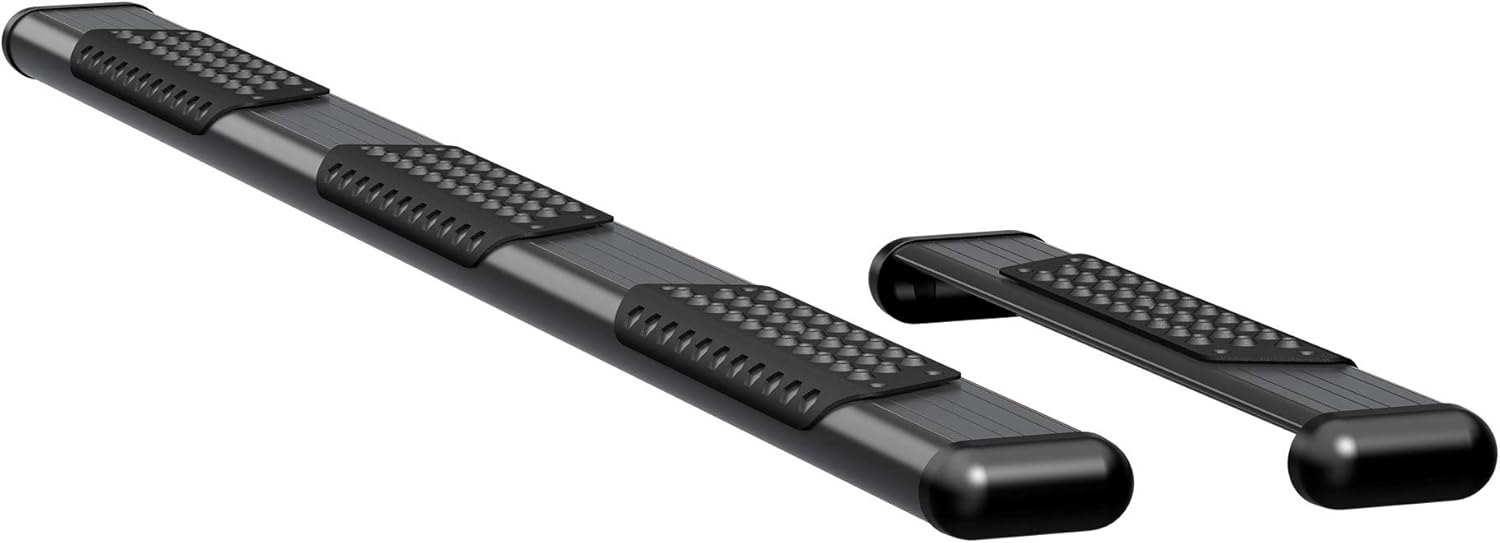 LUVERNE 584100-570124 O-Mega II 100-Inch, 36-Inch Black Aluminum Side Steps, Select Ford E-150, E-250, E-350