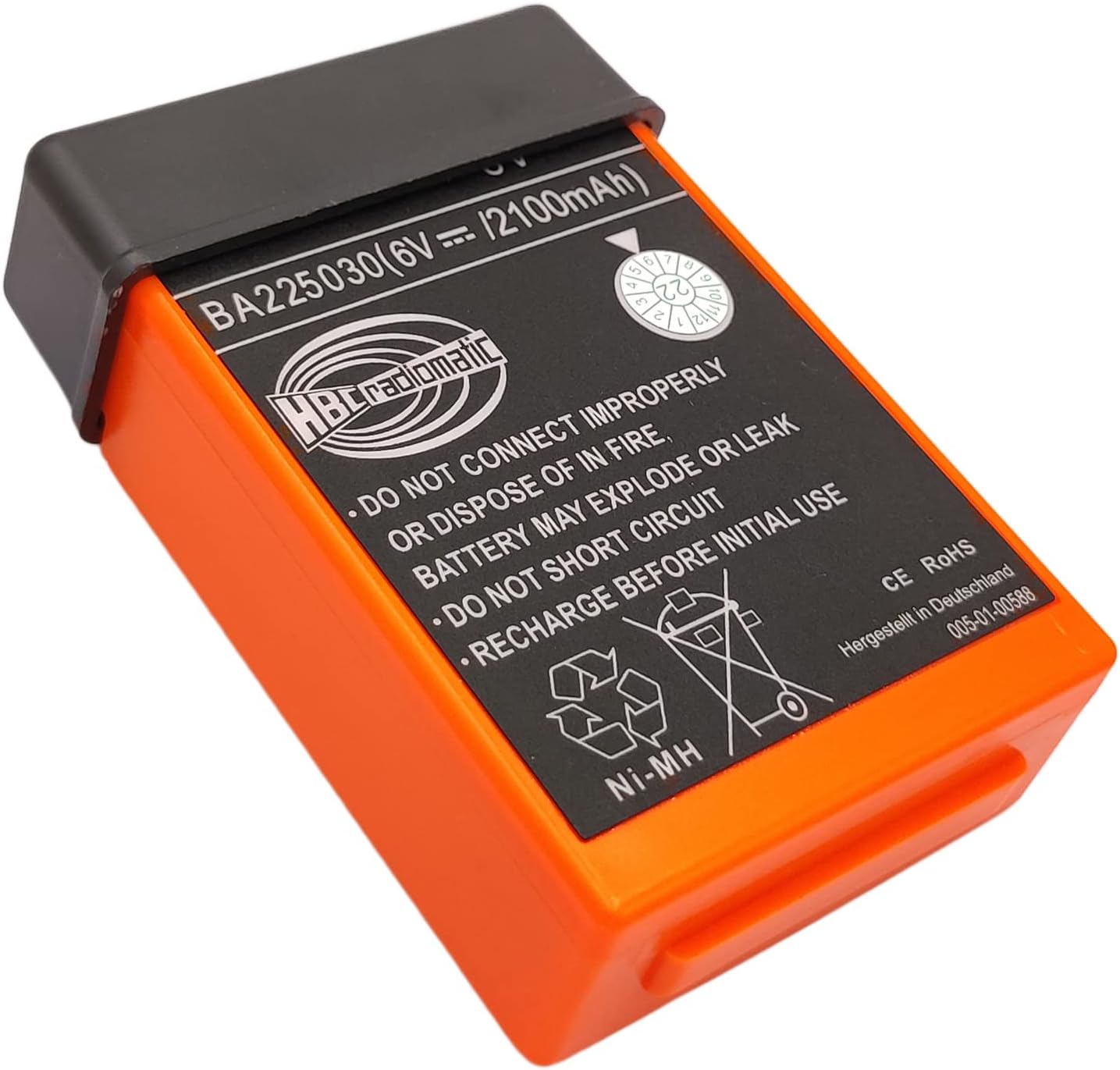 DCYNXC 6V 2100mAh BA225030 Ni-Mh Rechargeable Battery HBC Radiomatic Battery BA225030 for HBC Crane Remote Control Pump Truck Battery