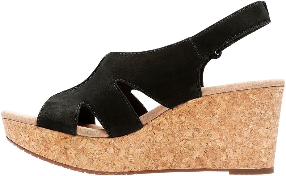 Clarks Women's Annadel Bari Platform 10 Wide Black Nubuck image 3 of 5 B0797WBKMF