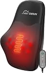 Snailax Shiatsu Back Massager with Heat, Neck & Shoulder Massager with 4D Deep-Kneading Massage, 3 Modes & 3 Speeds, Massage Cushion for Home & Office, Relaxation Gift for Women & Men