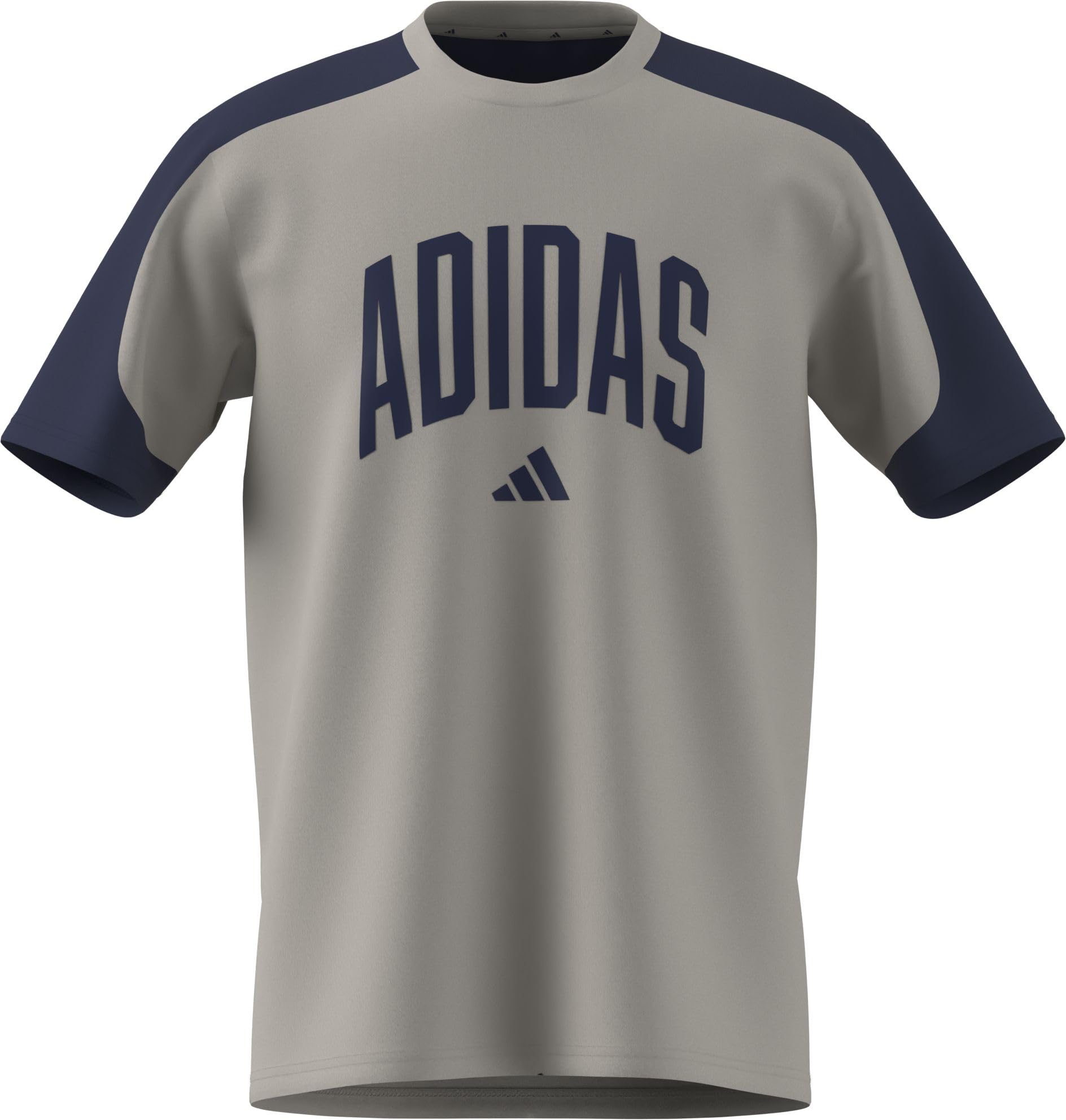 adidas Men's Collegiate T-Shirt, Wonder Alumina/Dark Blue, XL Extra Tall