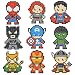 Luss Custom 9 Pieces Diamond Painting Stickers DIY Kits for Kids, 5D Superhero Diamond Art Mosaic Stickers by Numbers Kits Crafts Set for Children, Boys and Girls (Superhero)