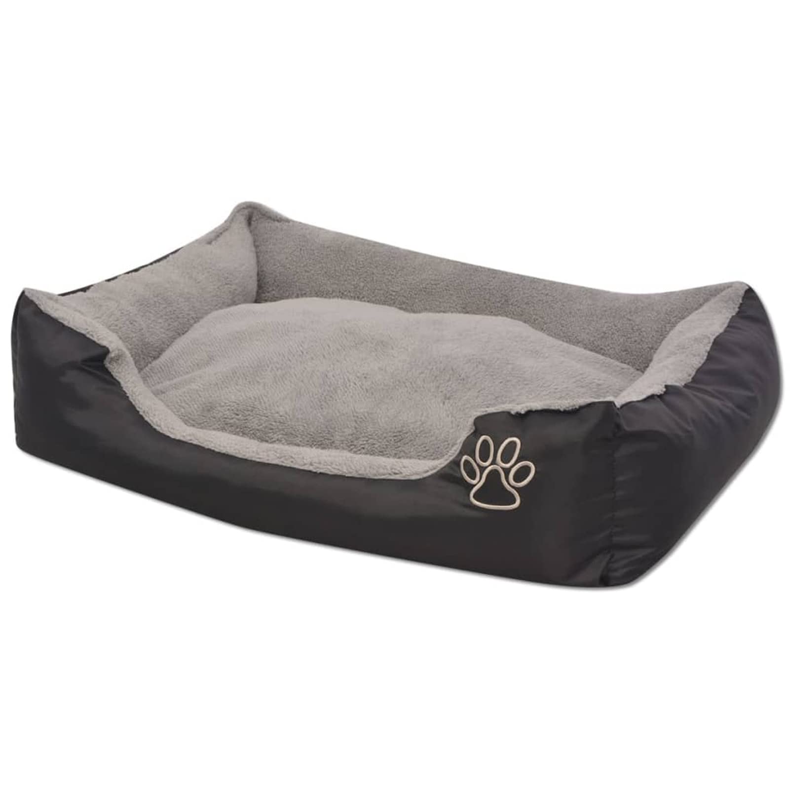 Cama para Perro con cojín Acolchado Talla L Negra, Colchon Perro, Cuna Perro, Cama Mascota, Dog Bed, Cama para Perros Y Gatos
