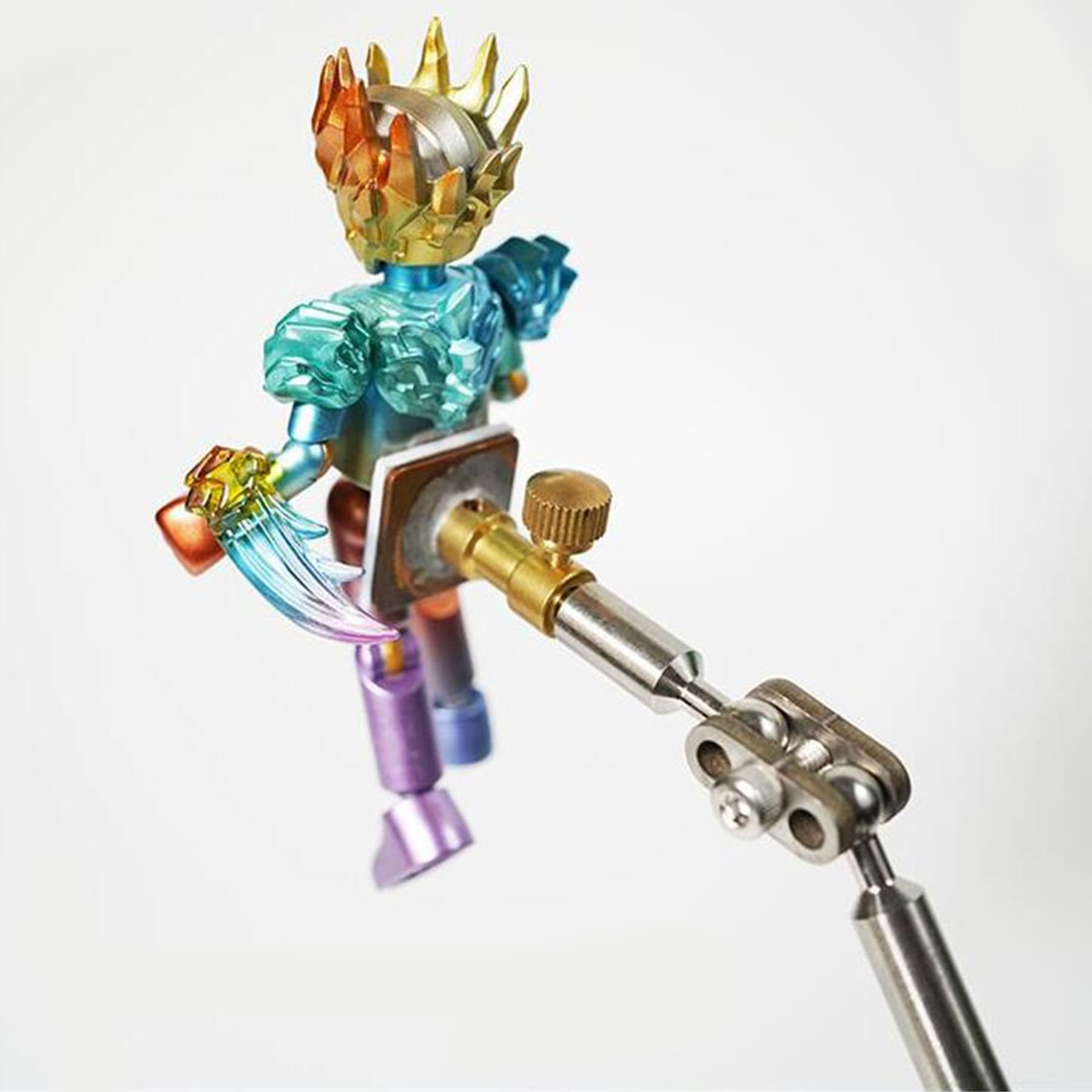 Freeze Frame Animation Bracket, Acier Inoxydable articulé Armature marionnette Prop, Tout en métal Fixture, utilisé pour Les Personnages, Figures d'argile, et modèles